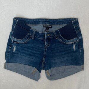 Indigo Blue Jean Shorts Women 28x12 Size Small Blue Denim Regular Fit